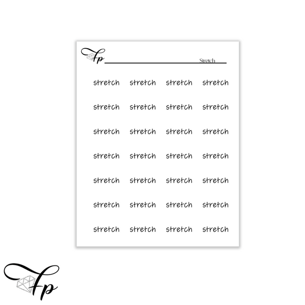 Stretching Script Stretch Script - Fabulously Planned