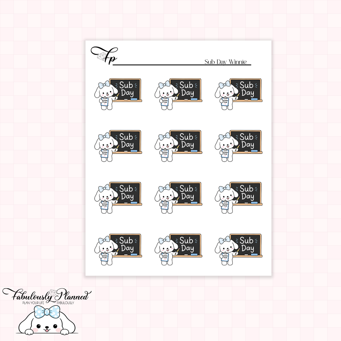 Sub Day Winnie Desktop Stickers