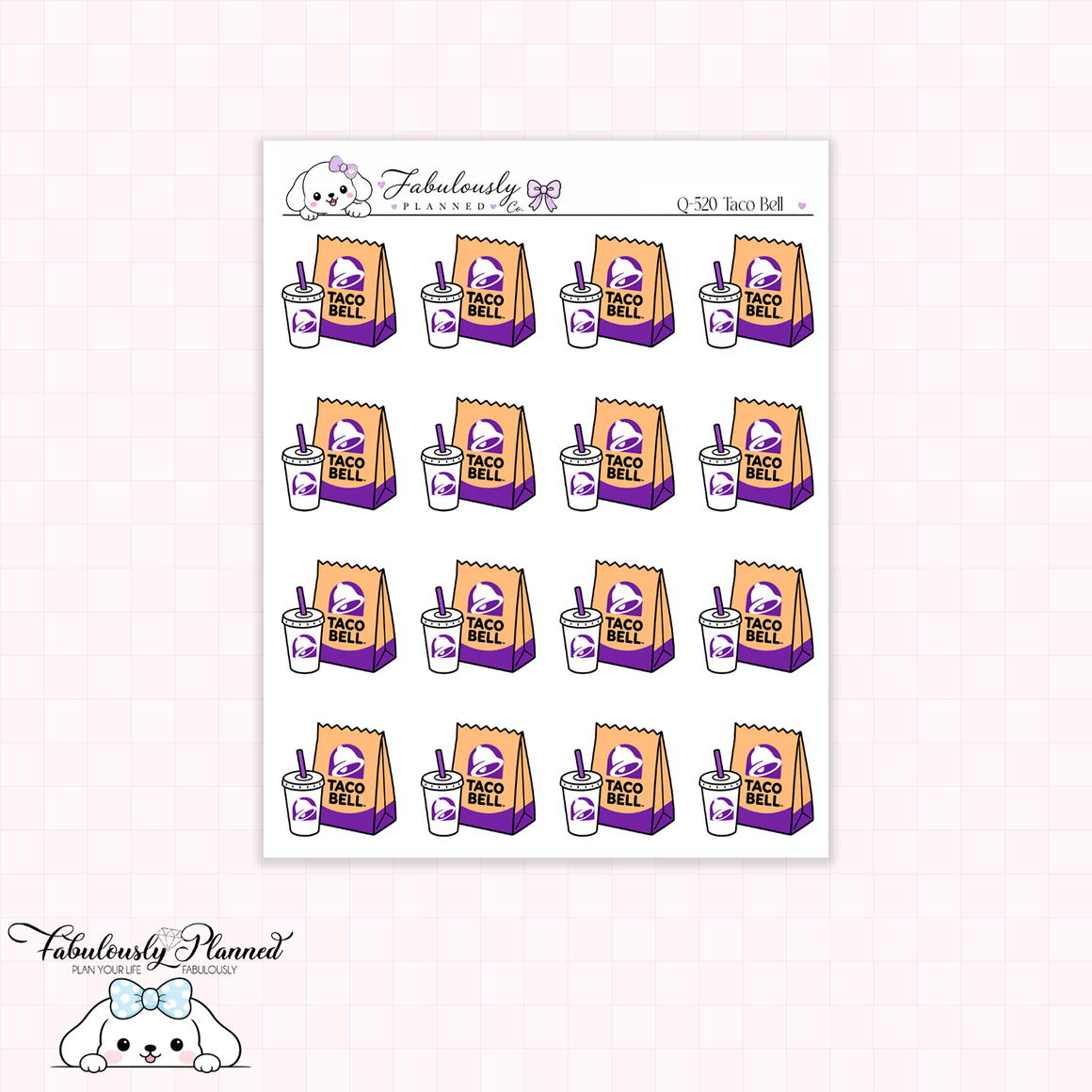 Taco Bell Planner Stickers