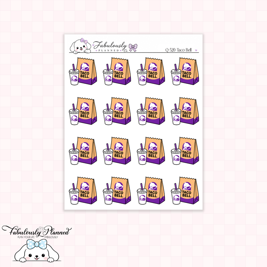 Taco Bell Planner Stickers