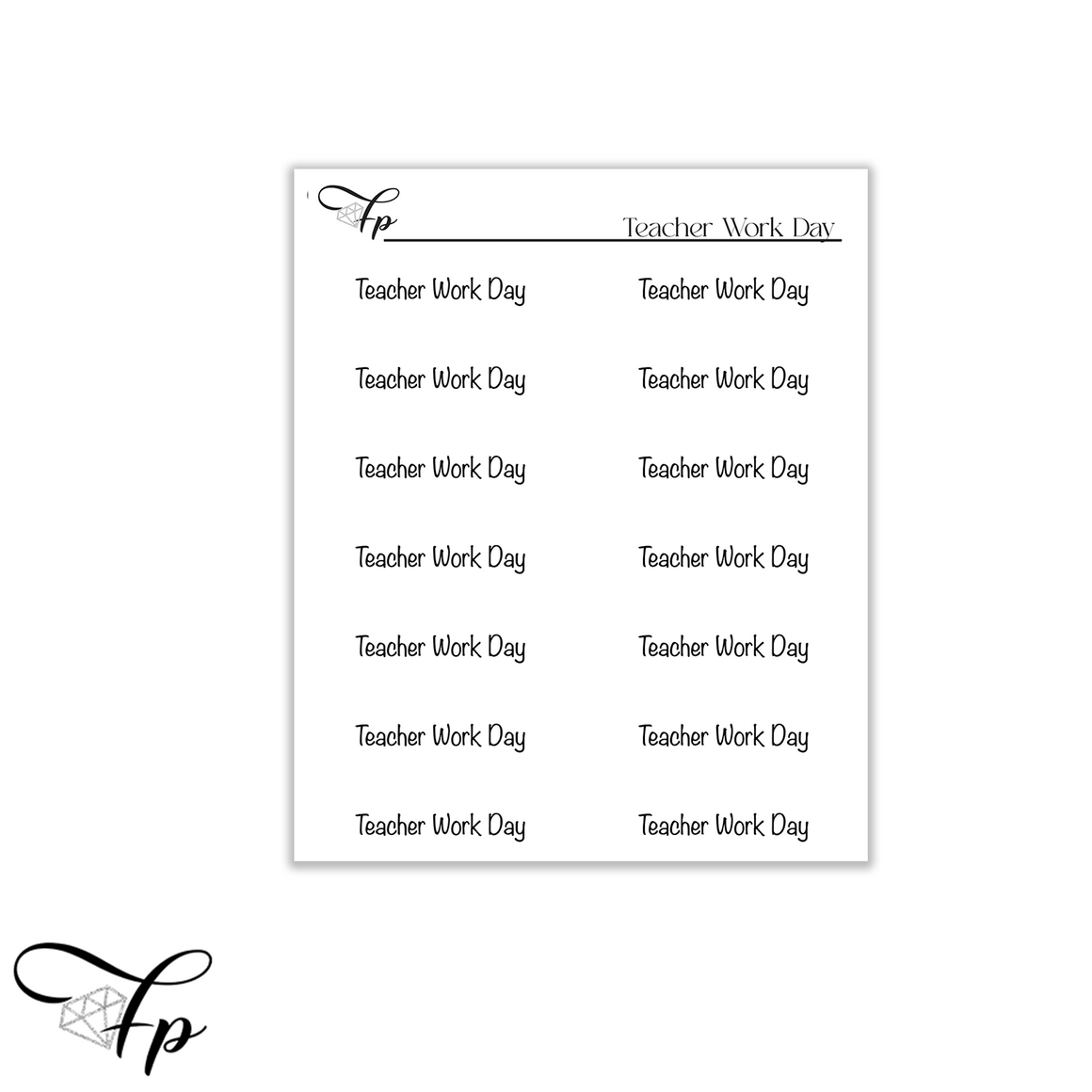 Teacher Work Day