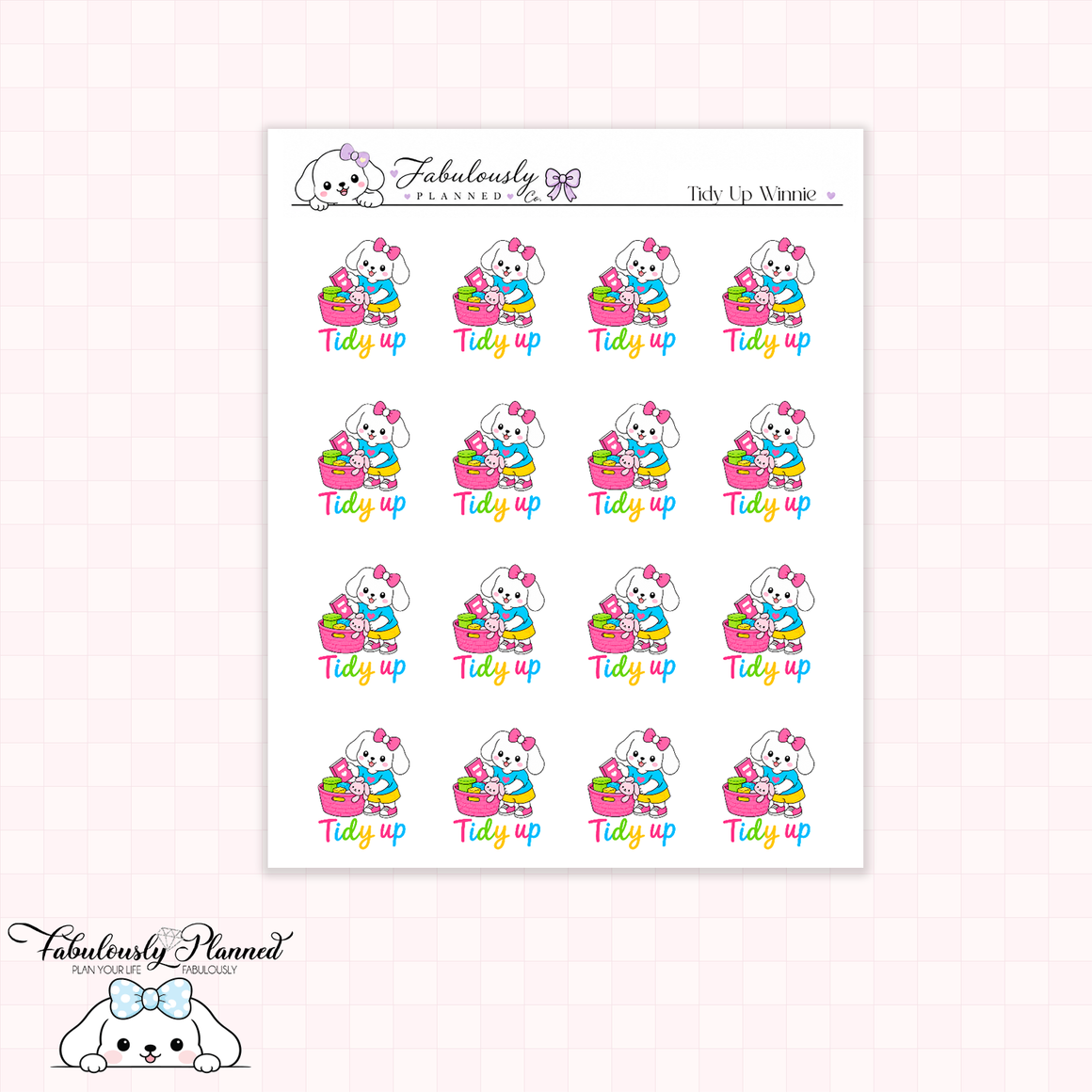 Tidy Up Planner Stickers (Bright)