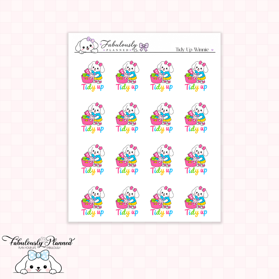 Tidy Up Planner Stickers (Bright)