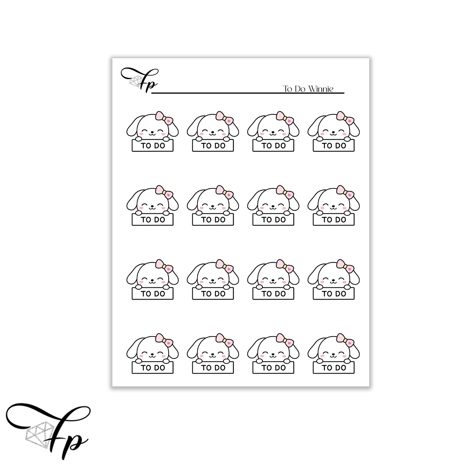 To Do Winnie Planner Stickers