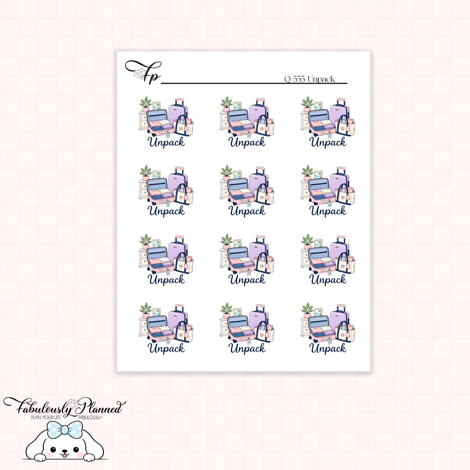 Unpack Planner Stickers