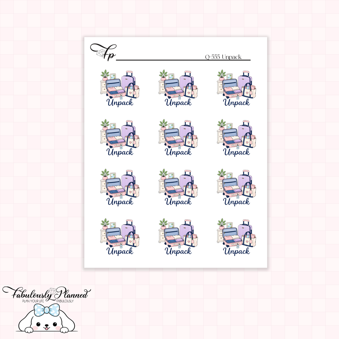 Unpack Planner Stickers