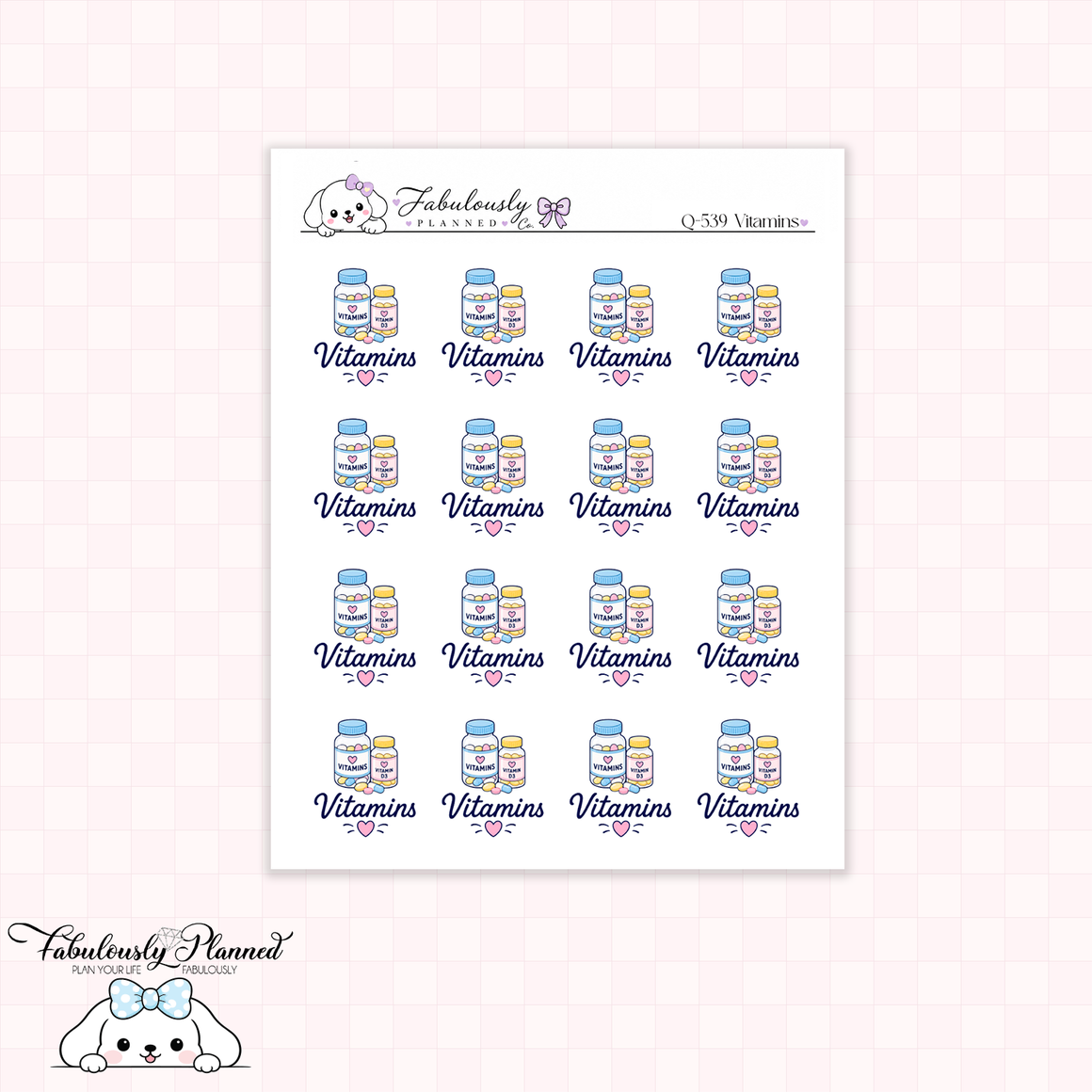 Vitamins Planner Stickers