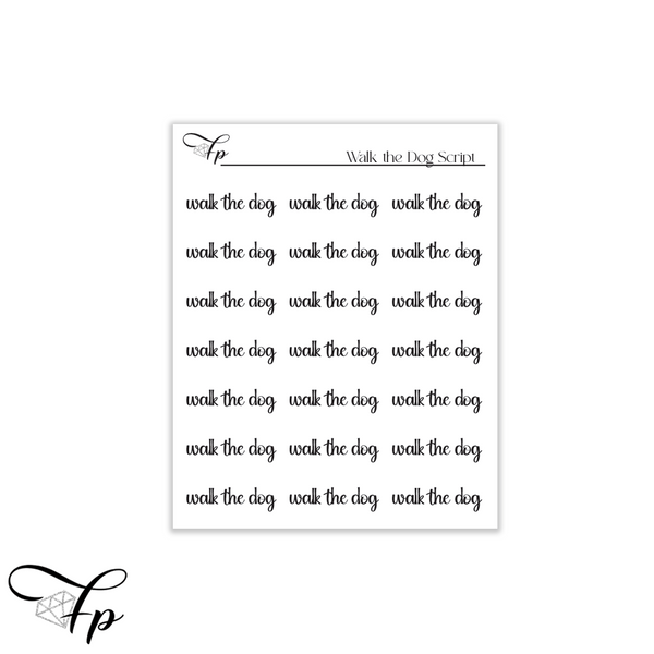 Walk the Dog Script - Fabulously Planned