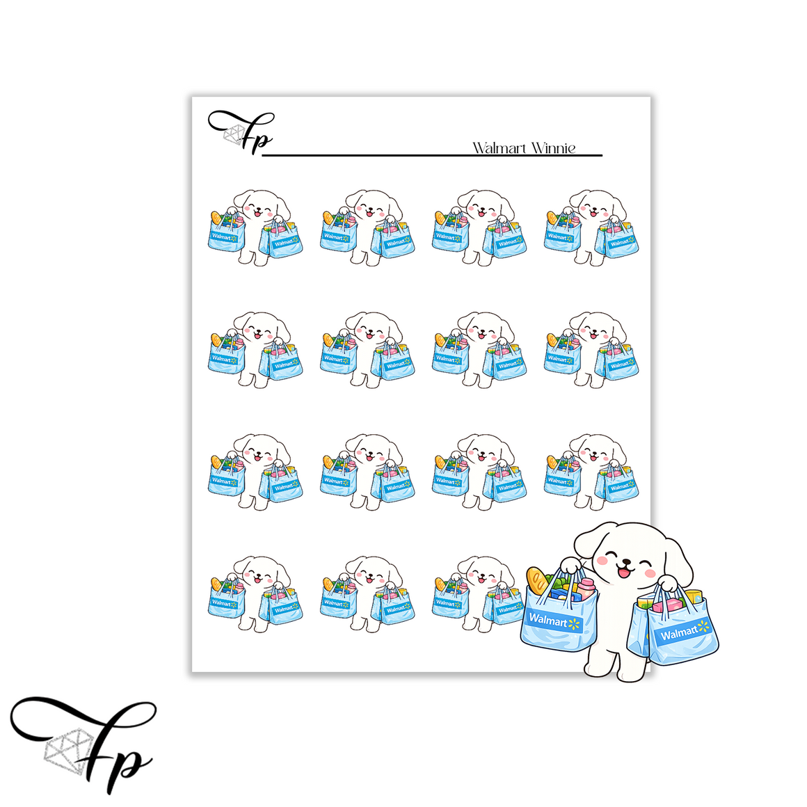 Walmart Winnie Planner Stickers