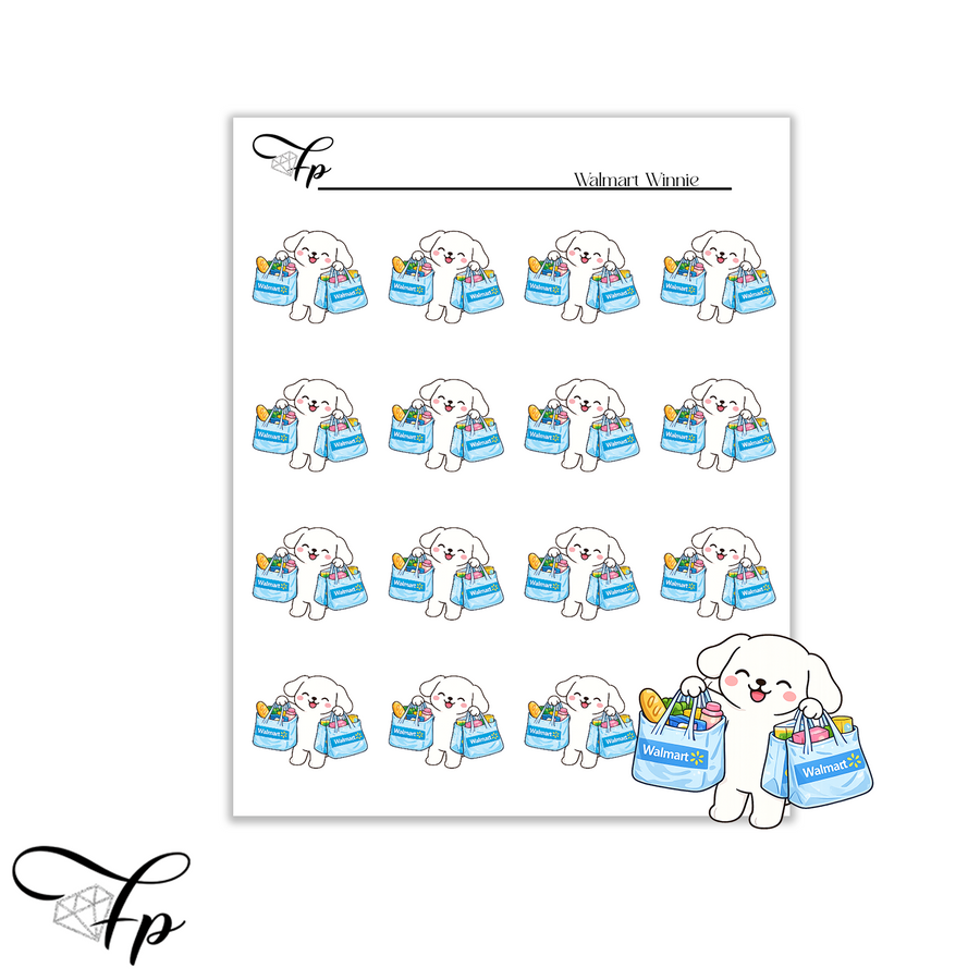 Walmart Winnie Planner Stickers