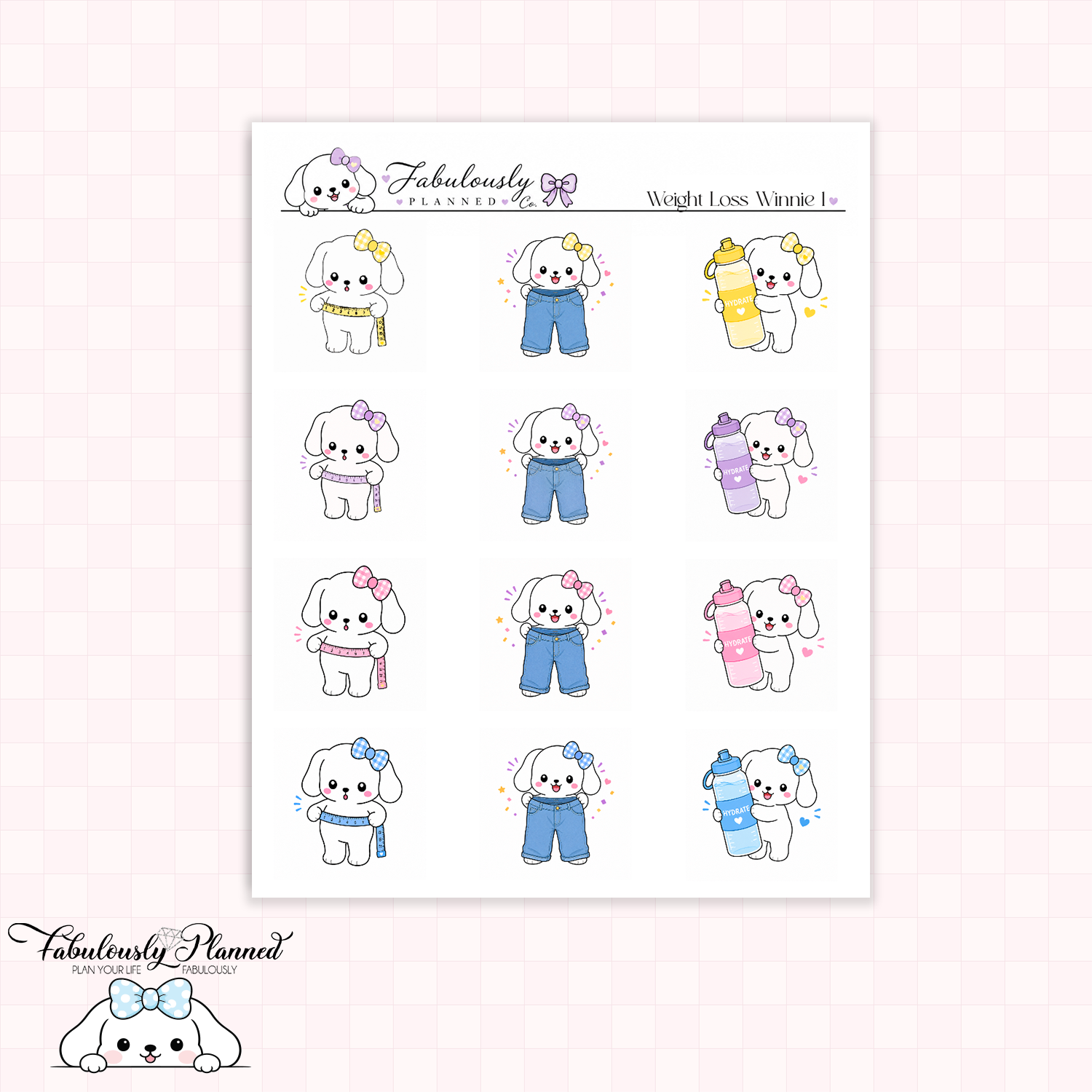 Weight Loss Winnie 1 Stickers