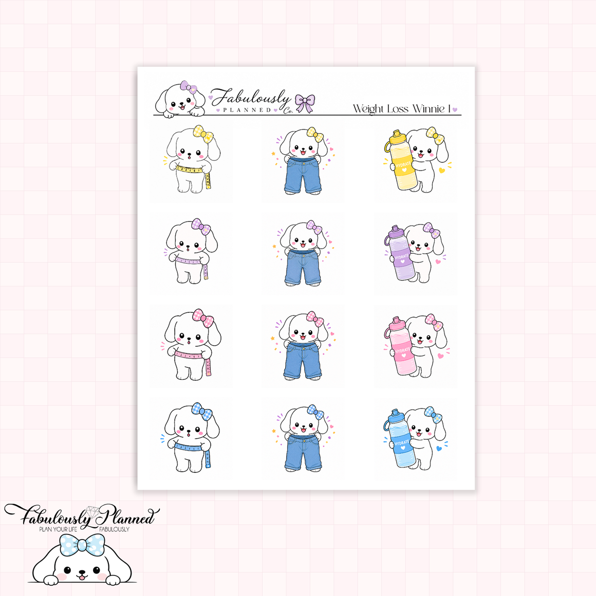 Weight Loss Winnie 1 Stickers
