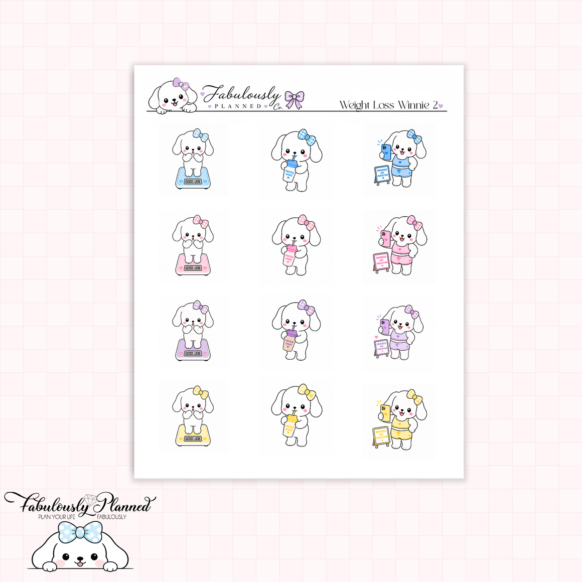 Weight Loss Winnie 2 Stickers