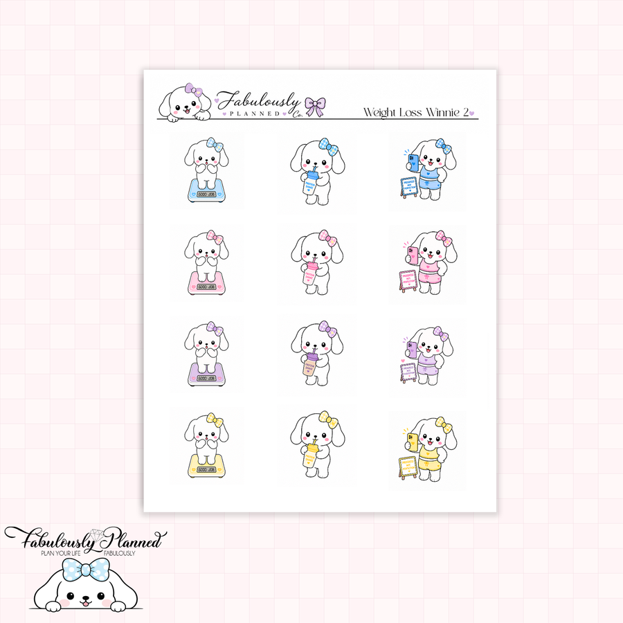 Weight Loss Winnie 2 Stickers