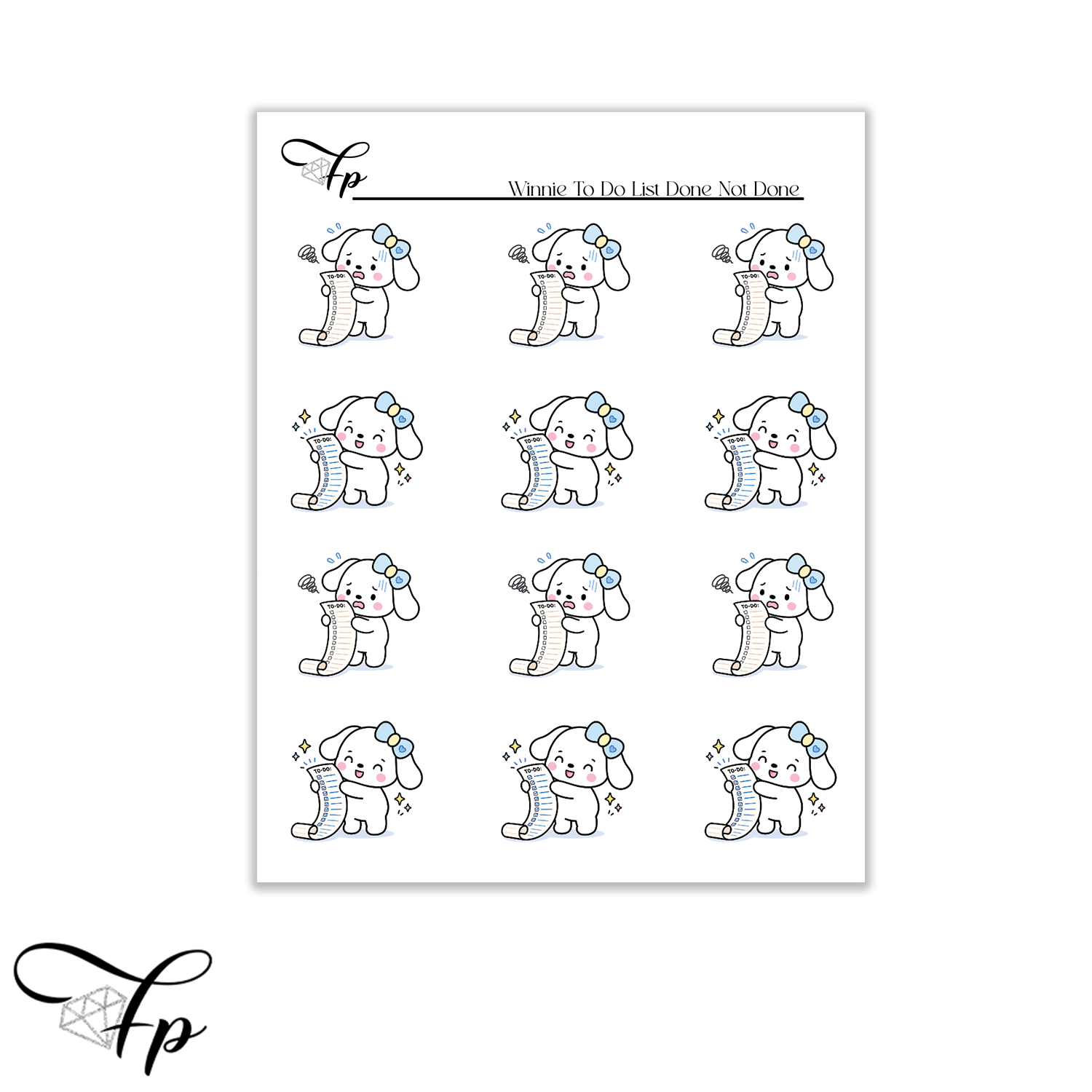 Winnie To Do List Planner Stickers