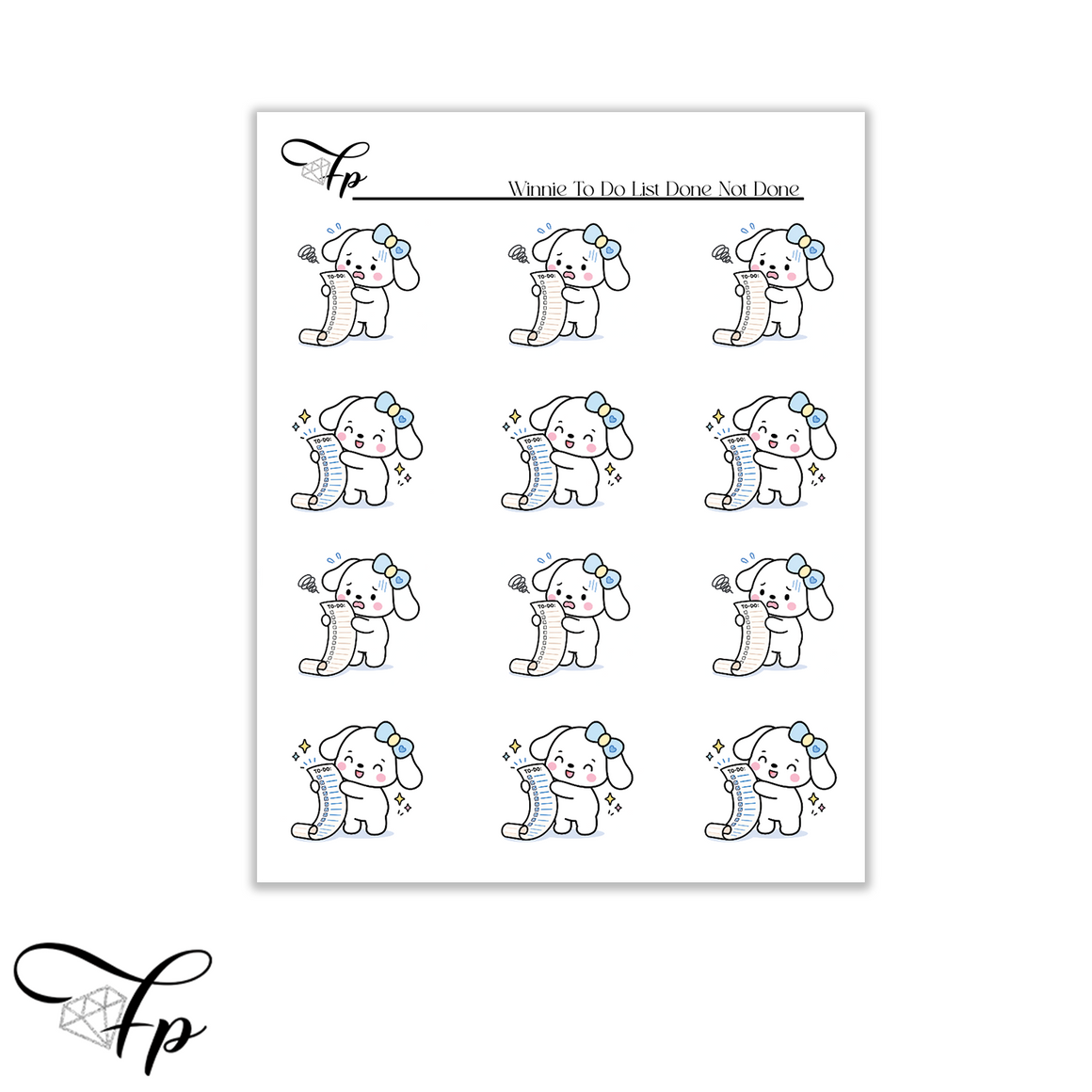 Winnie To Do List Planner Stickers