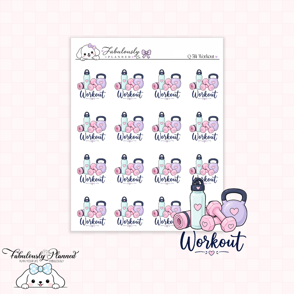 Workout Planner Stickers