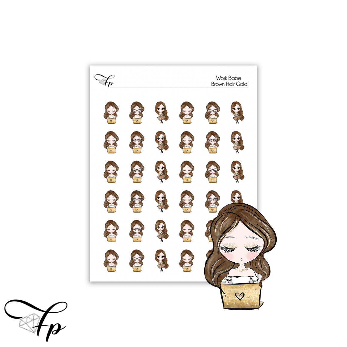 Work Babe Gold Brown Hair