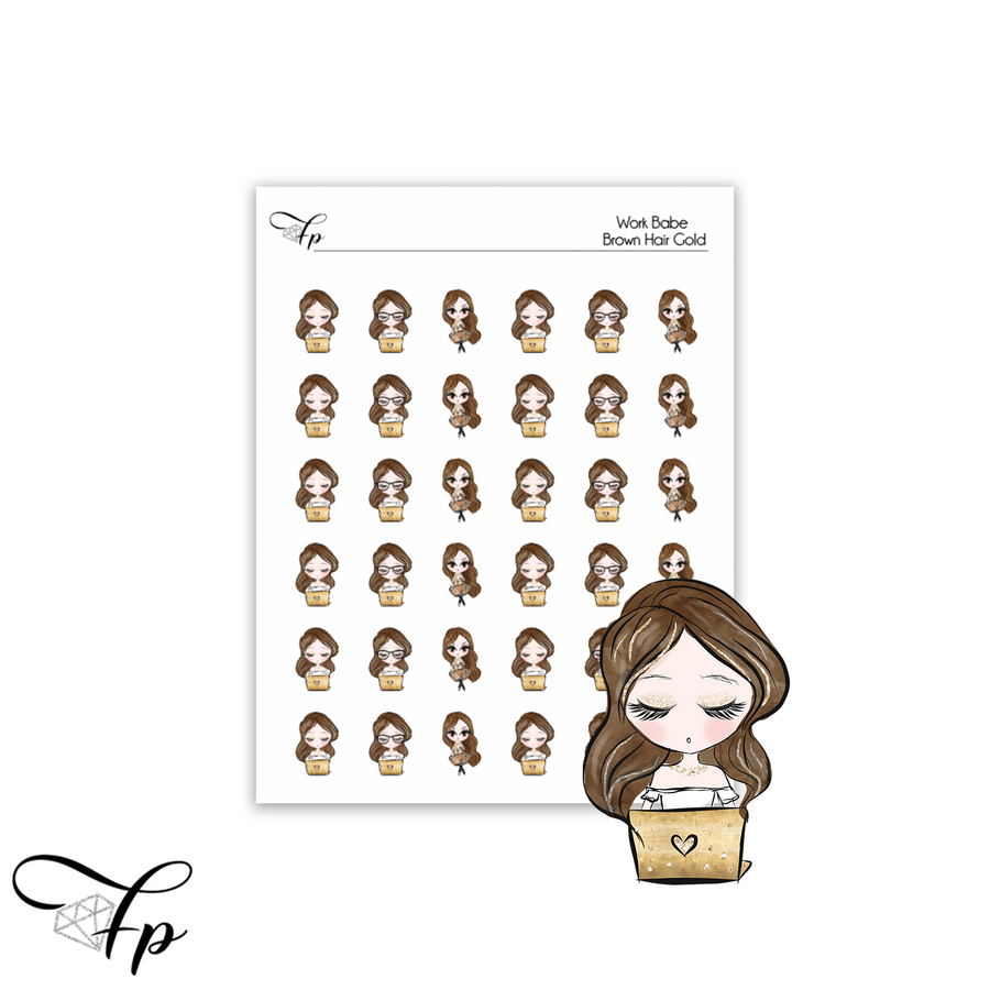 Work Babe Gold Brown Hair