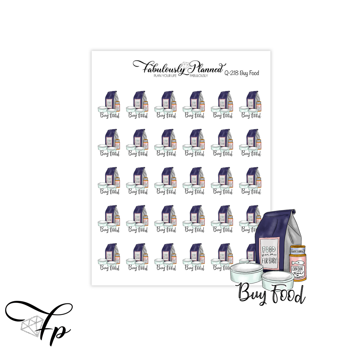 Buy Food Stickers  - Pet Series