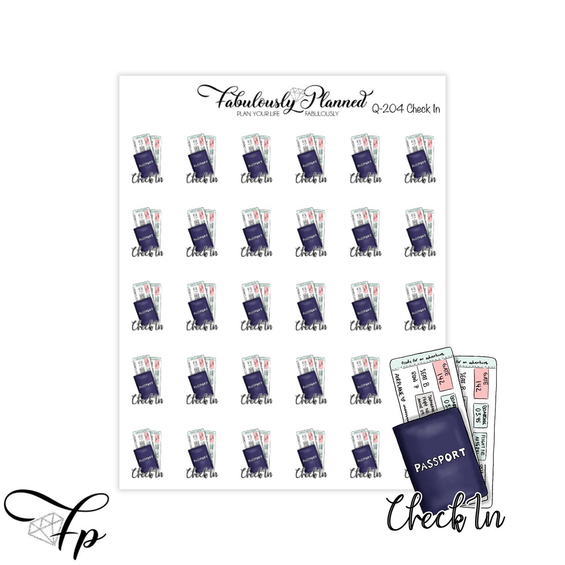 Check In Icons - Travel Series