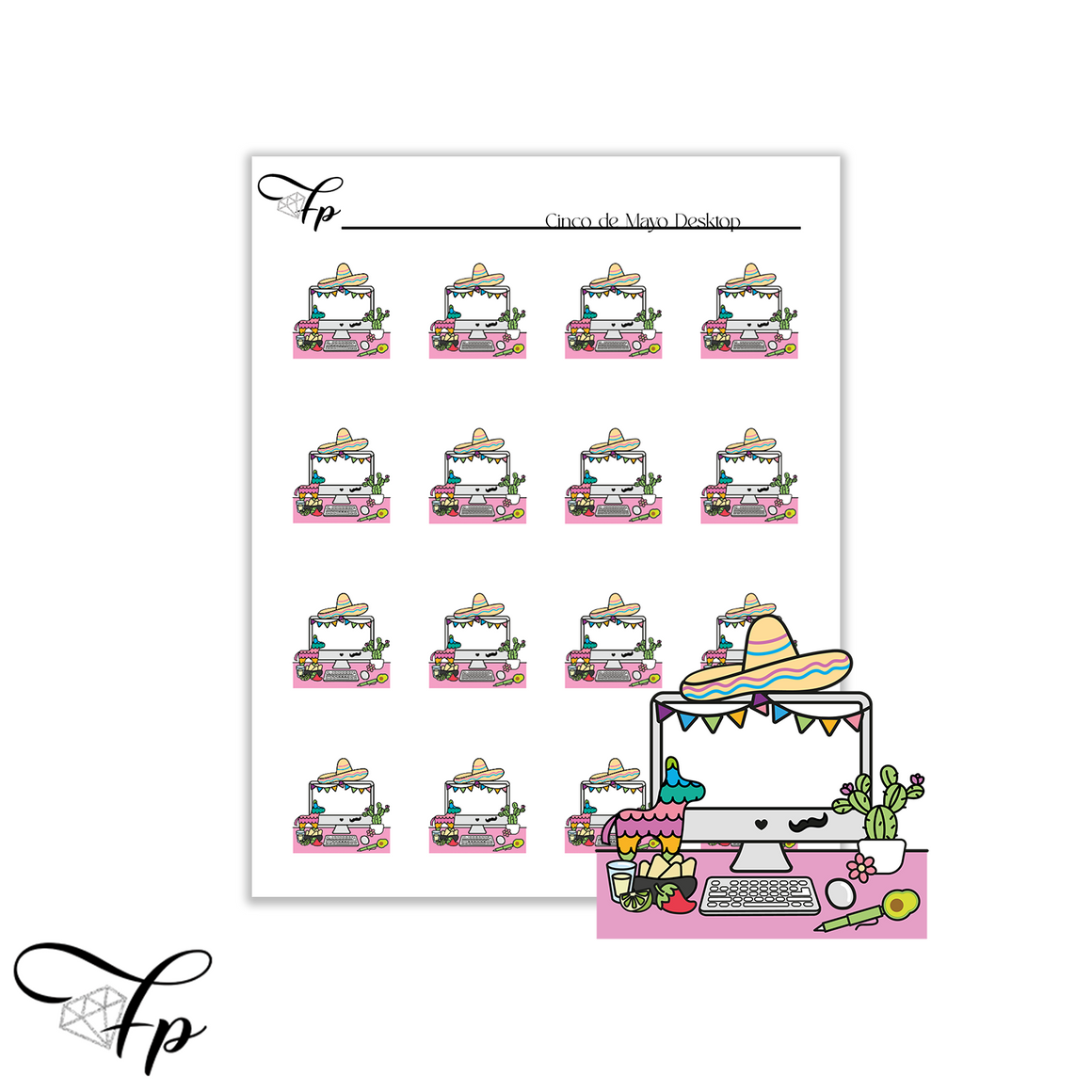 Cinco de Mayo Desktop Stickers
