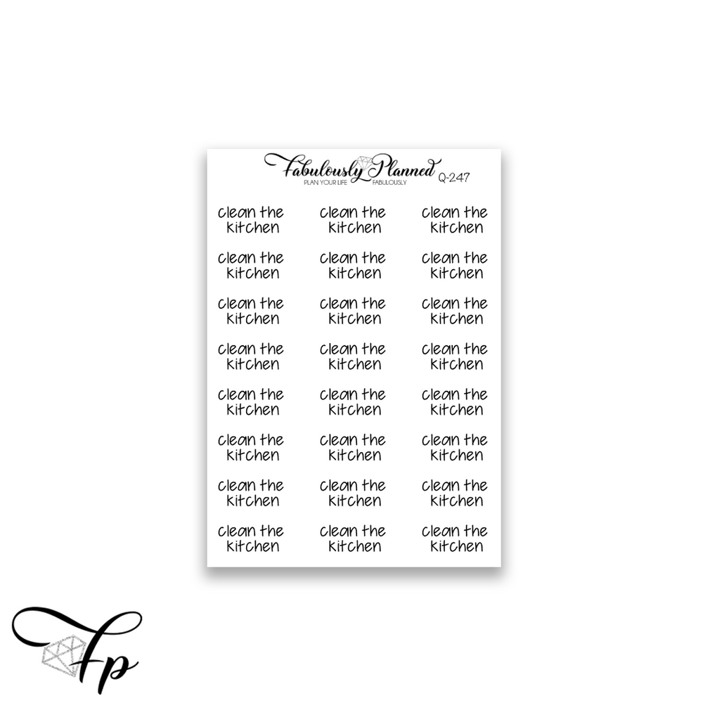 Clean the Kitchen Fabulously Planned