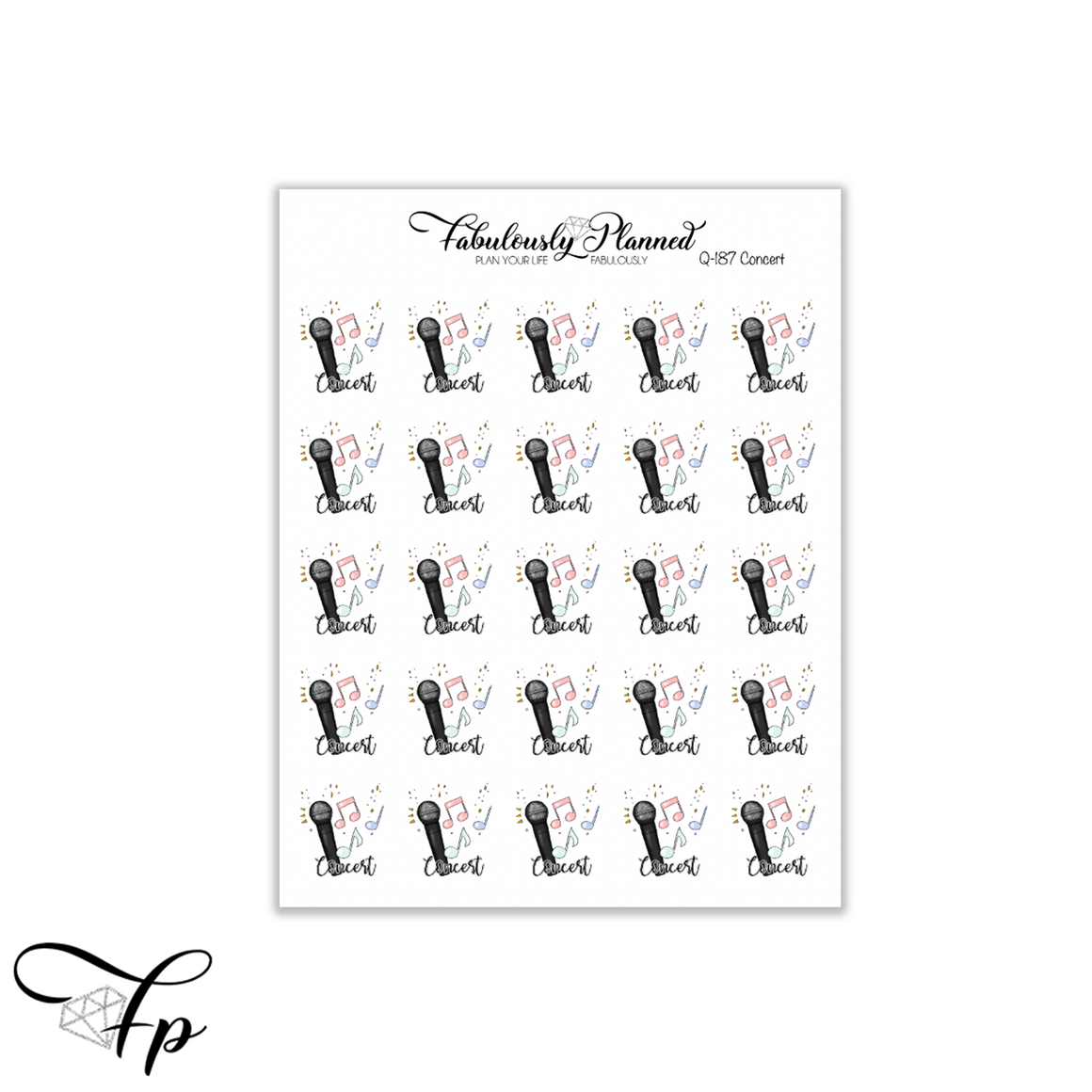 Concert Icon Stickers