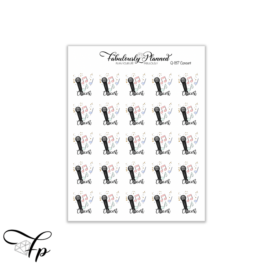 Concert Icon Stickers