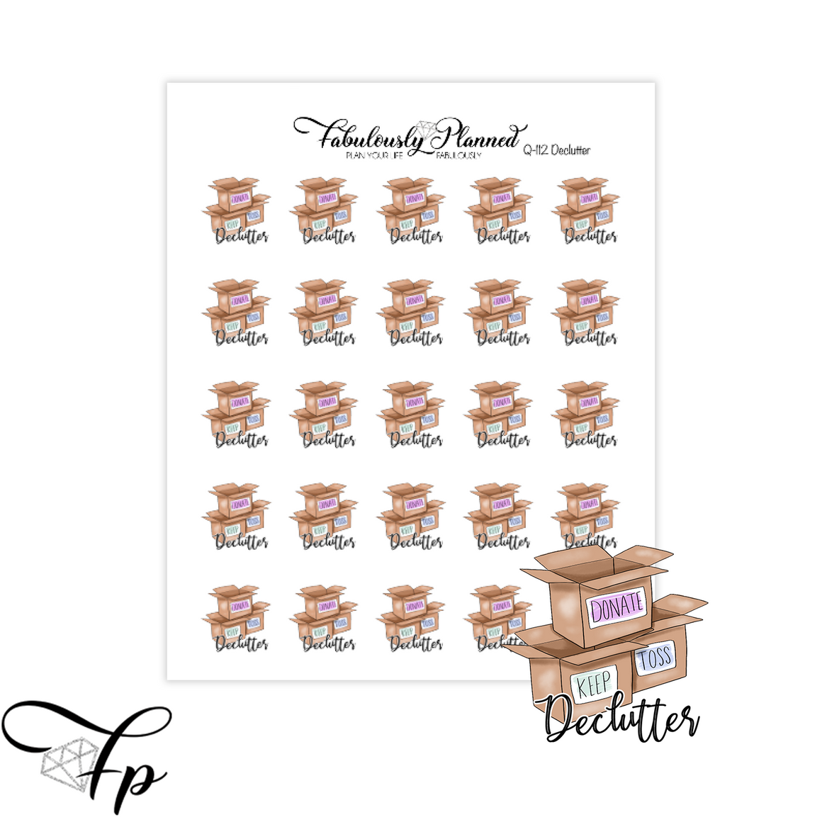 Declutter Icon Stickers
