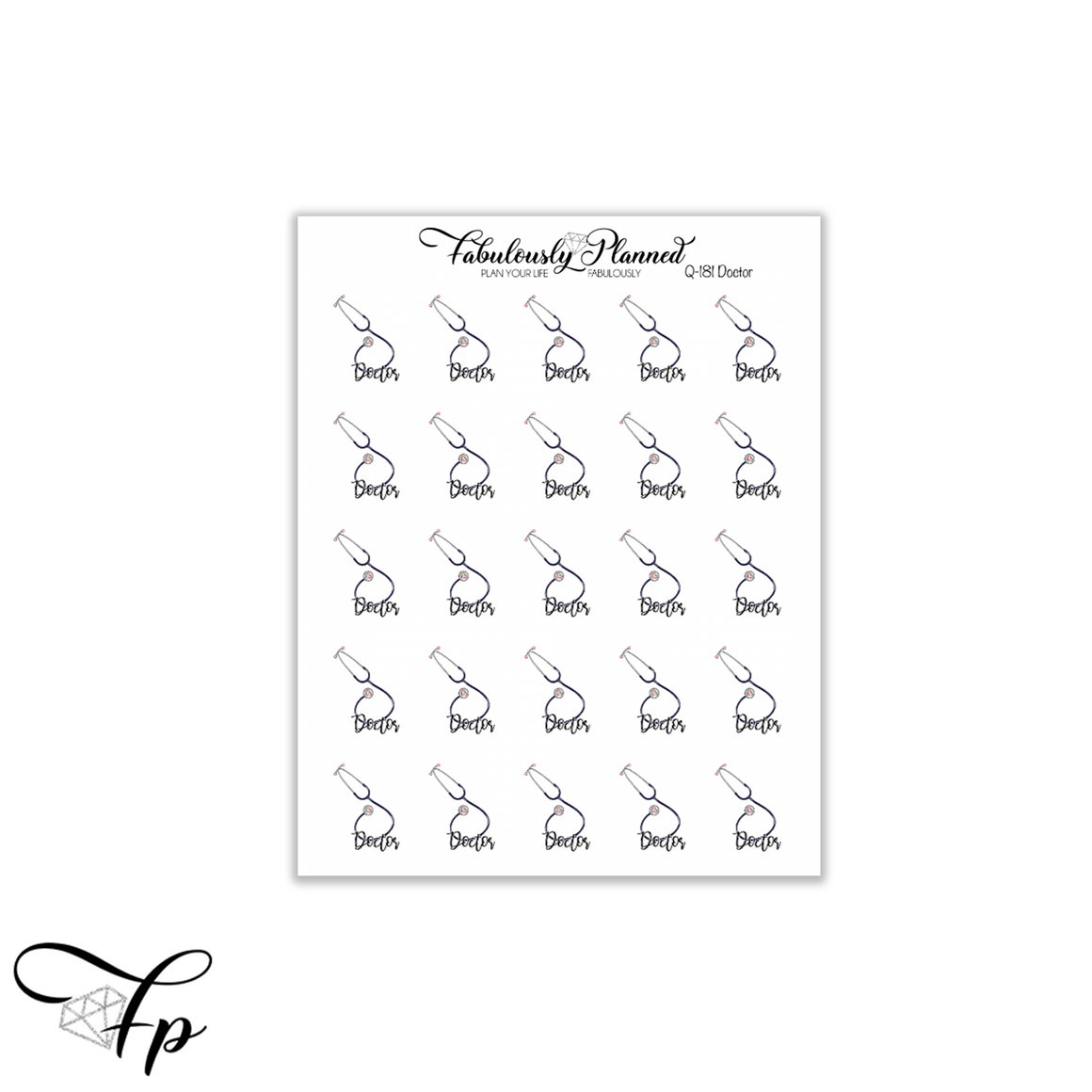 Doctor Icon Stickers
