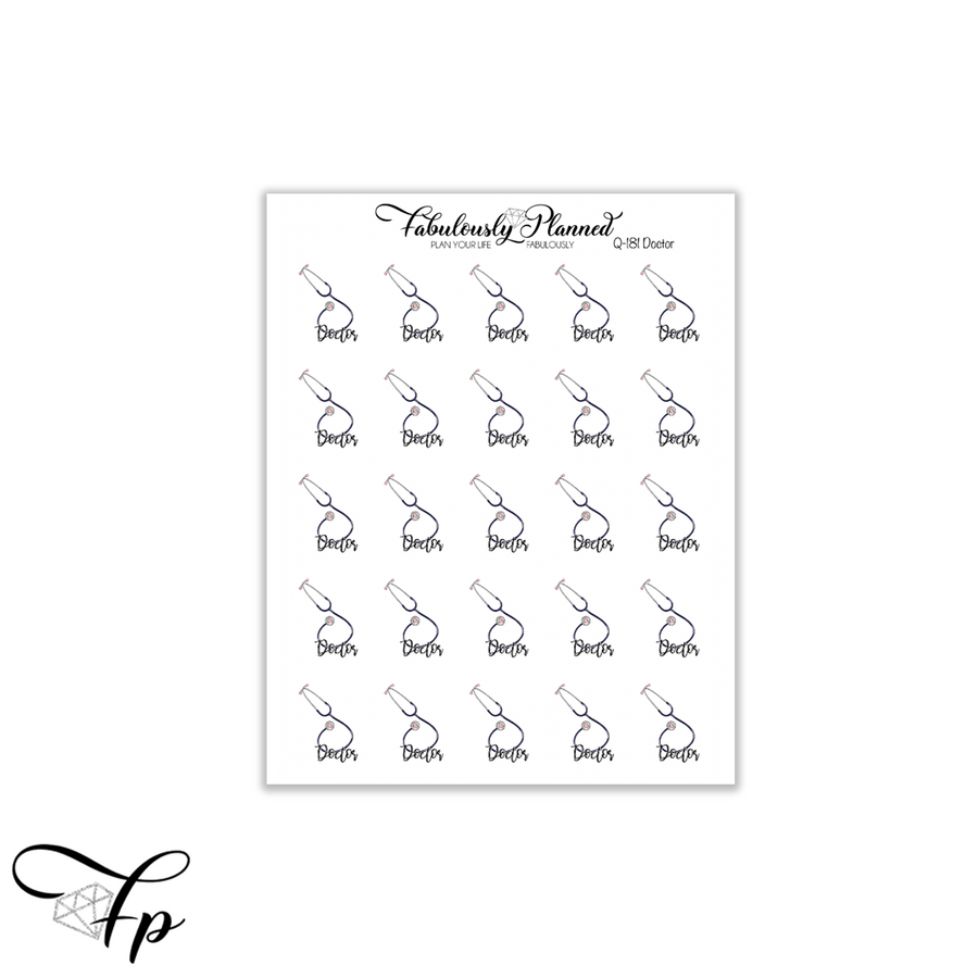 Doctor Icon Stickers
