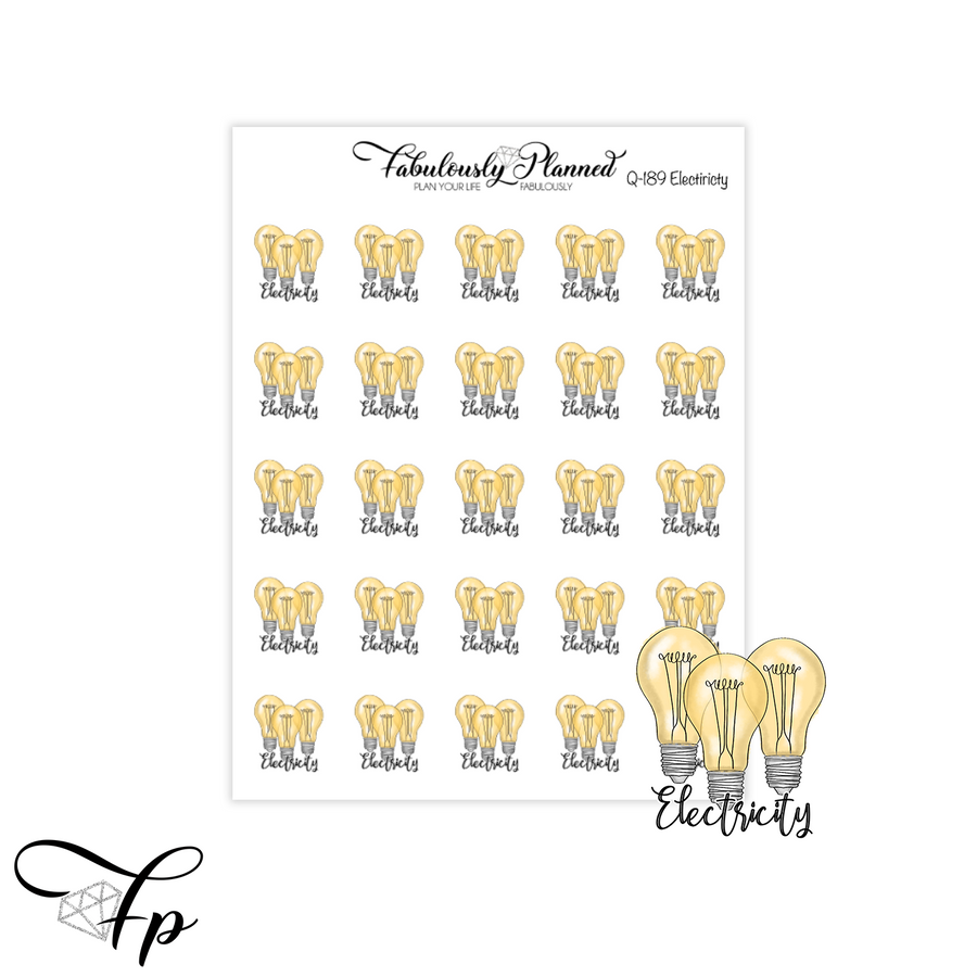 Electricity Icon Stickers