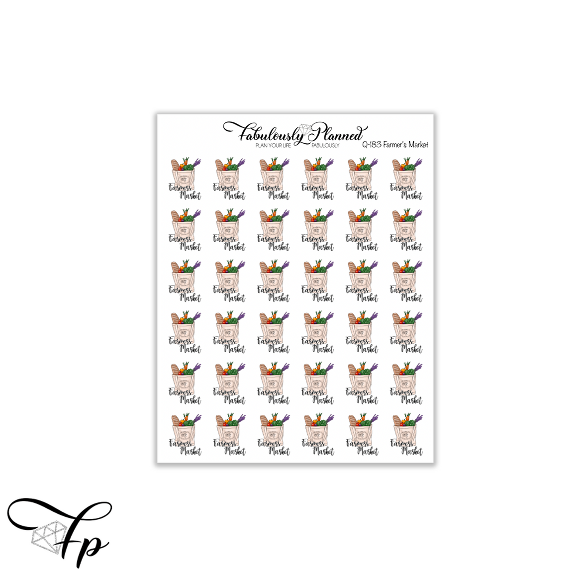 Farmer's market Icon Stickers