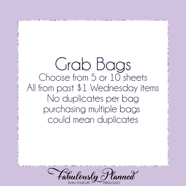 $1 Wednesday Grab Bags - Fabulously Planned