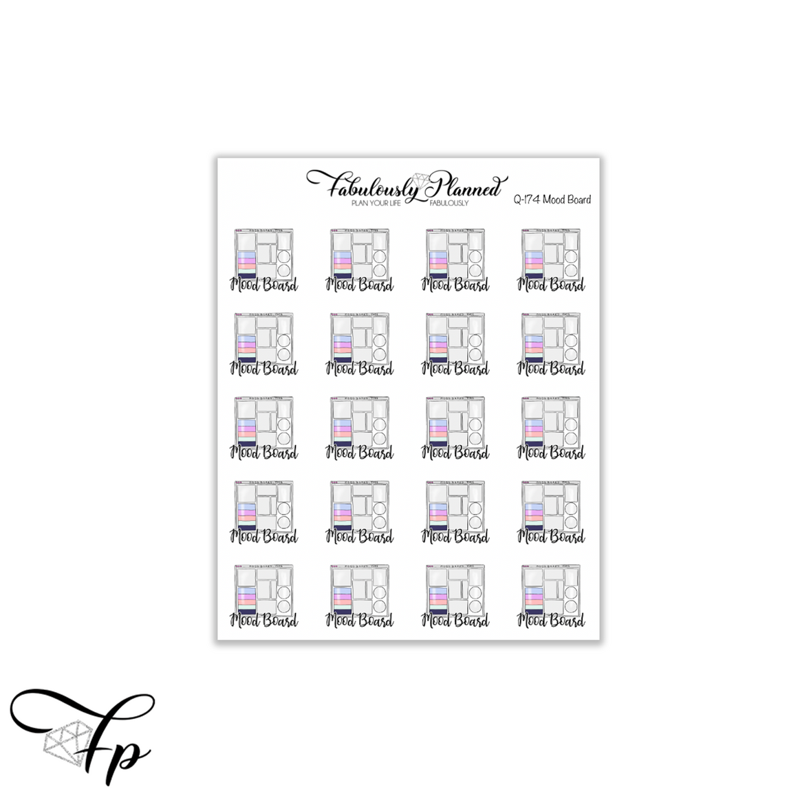 Mood board Icon Stickers