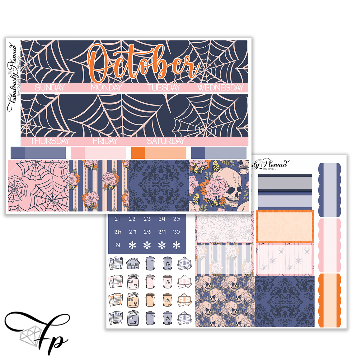 October Monthly Kit 7x9 Planner