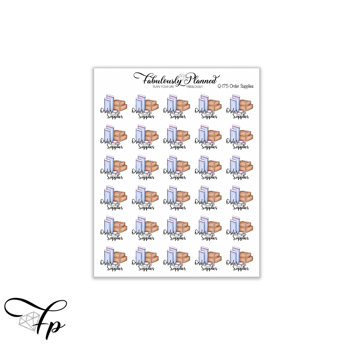 Order Supplies Icon Stickers