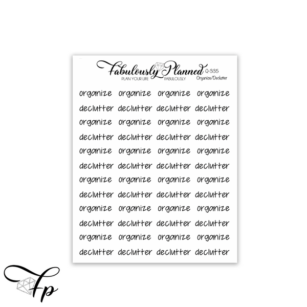Organize/Declutter Script
