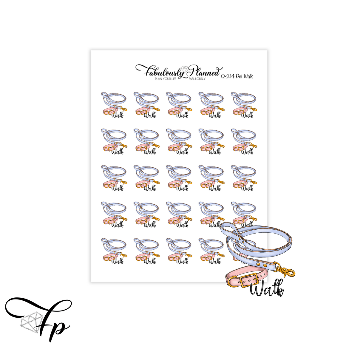 Pet Walk Stickers  - Pet Series