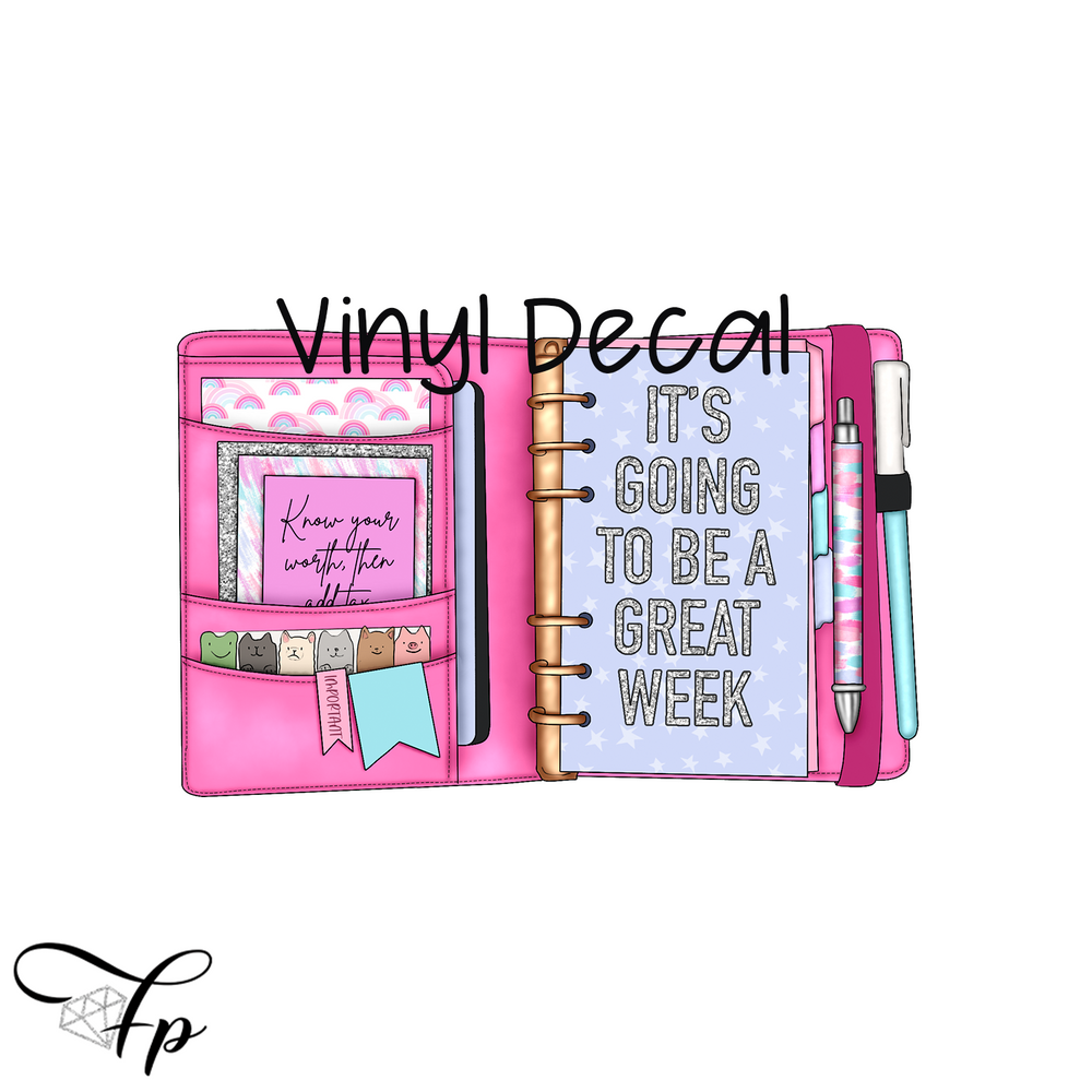 Planner Vinyl Decal - Fabulously Planned