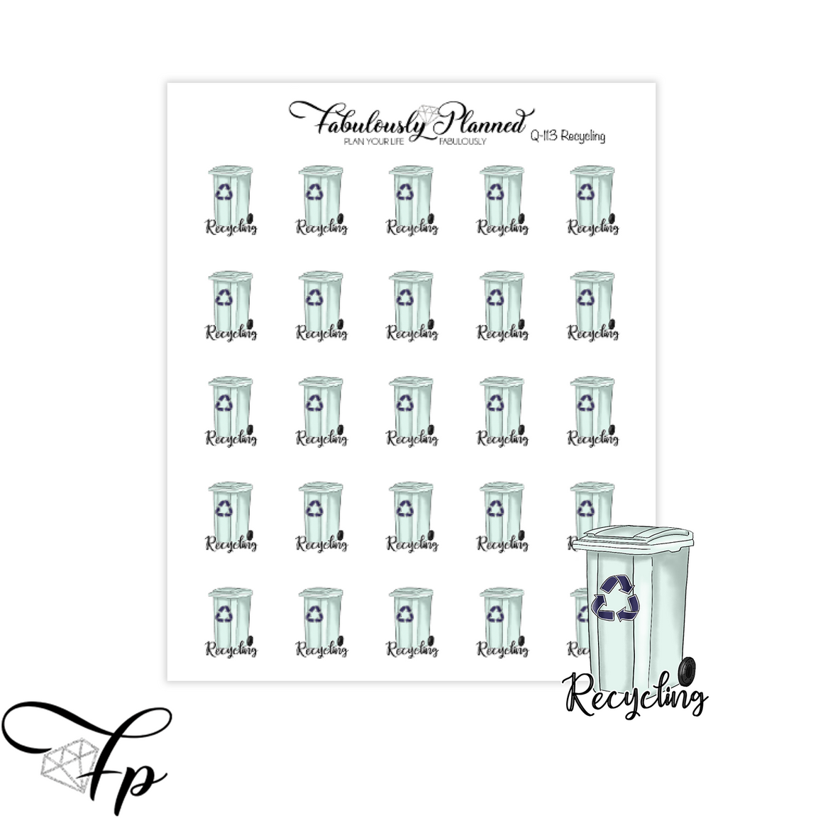 Recycling Icon Stickers