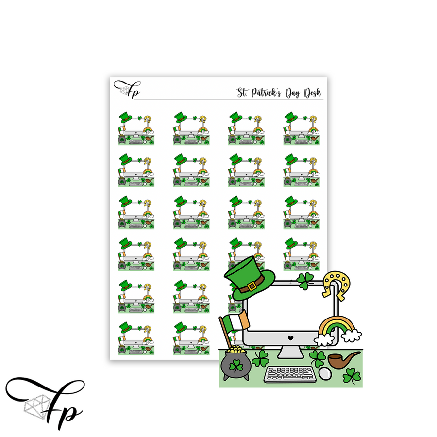 St. Patrick's Day Desk