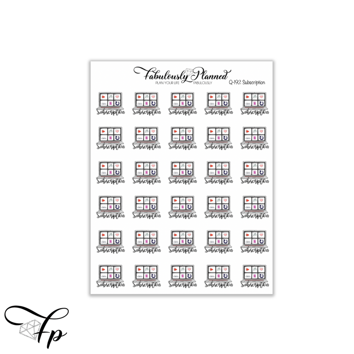 Subscription Icon Stickers