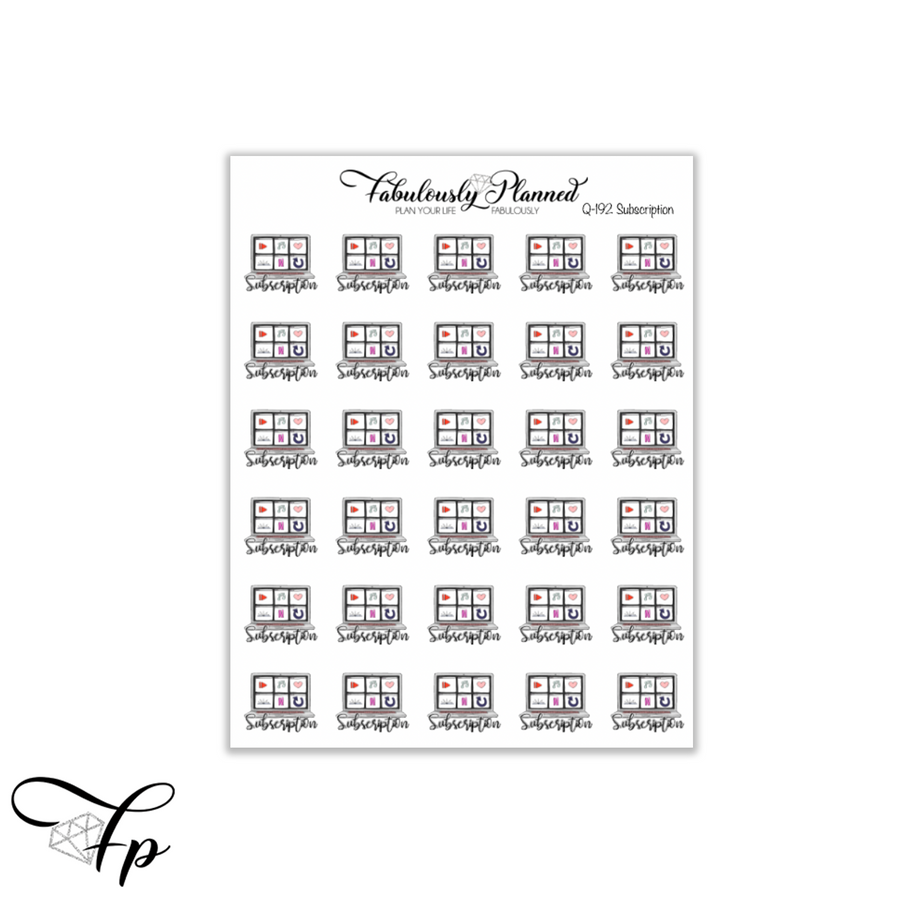 Subscription Icon Stickers