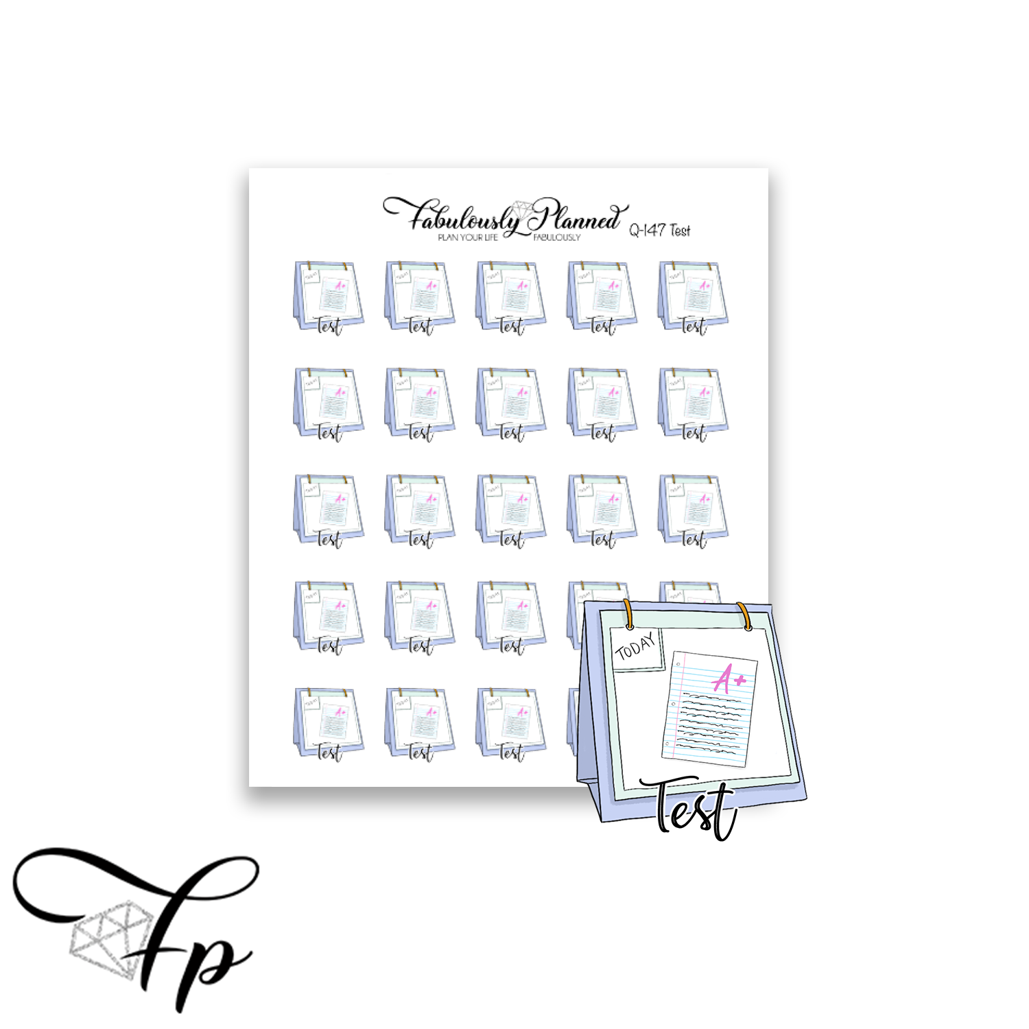 Stickers On R Test Test Stickers - Fabulously Planned