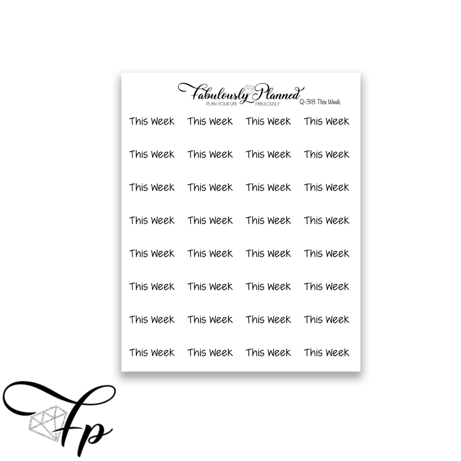 This Week Script - Fabulously Planned